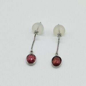 Jewelry Pierced Earring Garnet 0.06ct Gold 2332036
